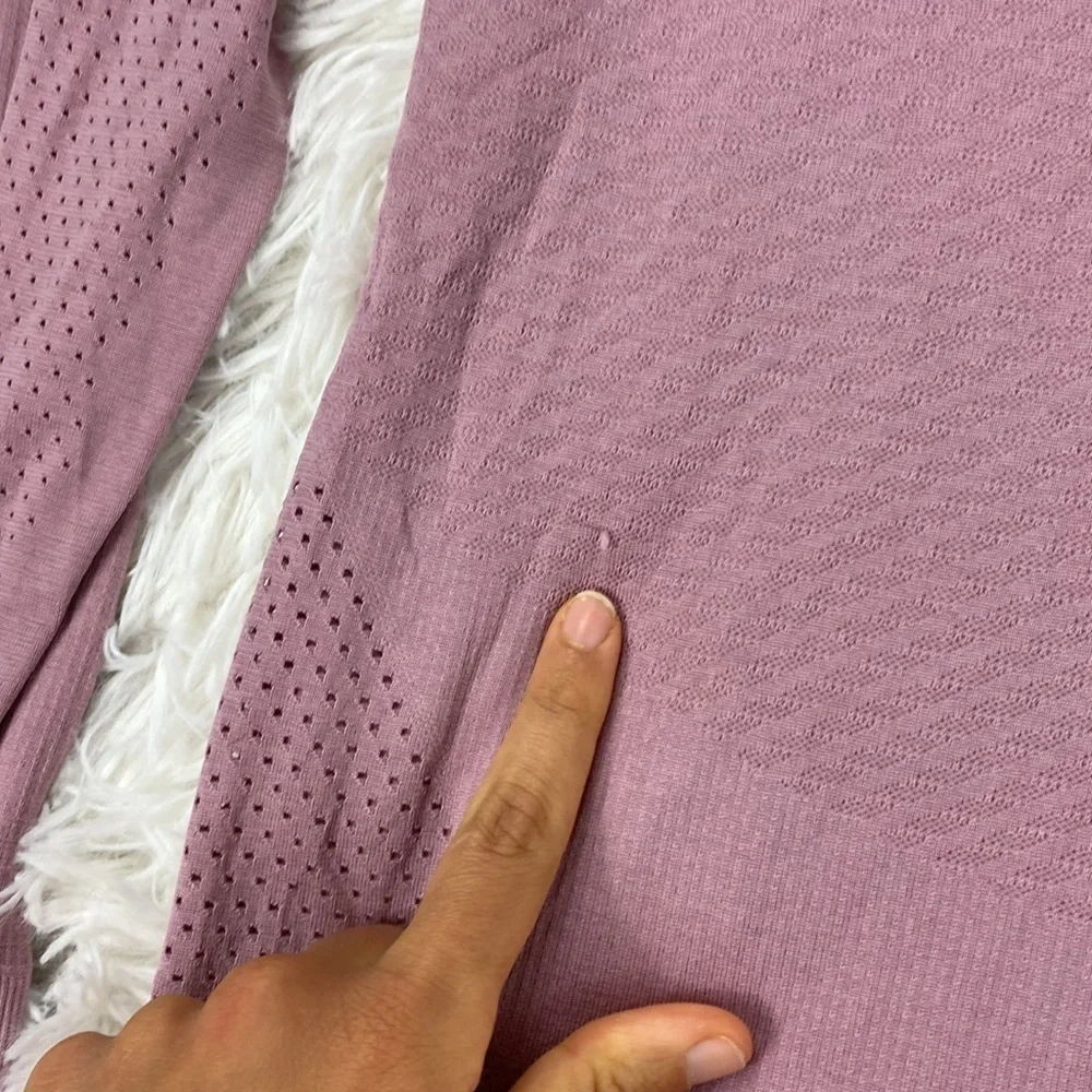 Lululemon Breeze By Long Sleeve*Fusion Pink Taupe / Pink Taupe - Picture 7 of 8